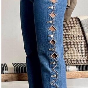 ISO lawman western peek a boo cut out jeans
